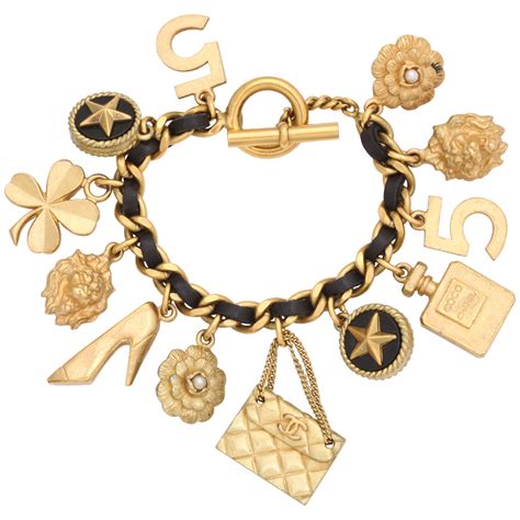 chanel charms for bracelets|chanel vintage charm bracelet.